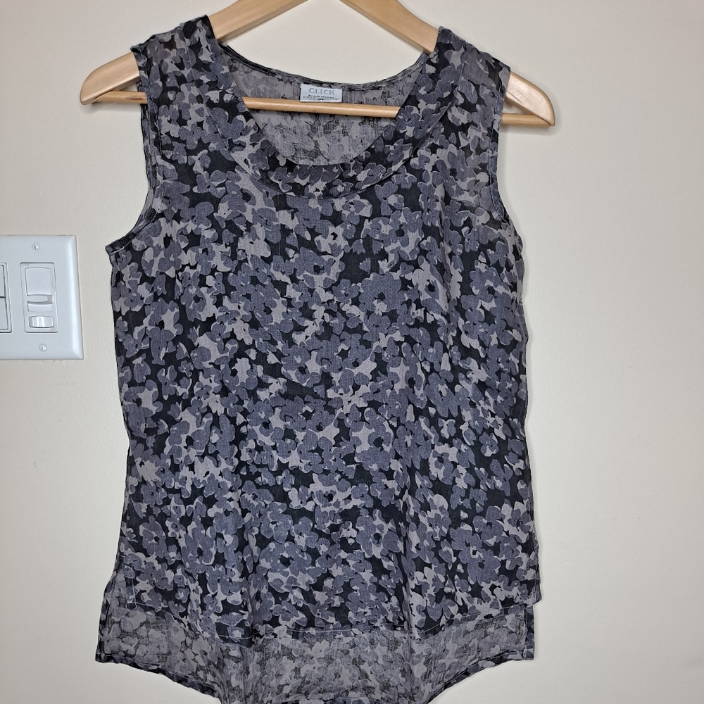 Click linen top Sz Xs
